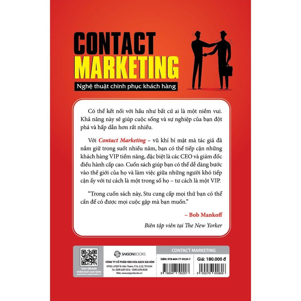 SÁCH: Contact Marketing - Nghệ thuật chinh phục khách hàng - Tác giả Stu Heinecke