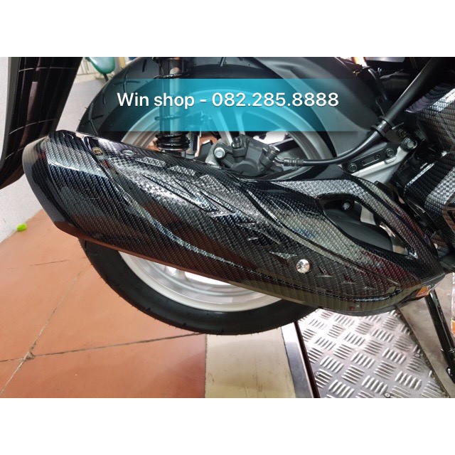 Ốp phụ kiện xe máy SH 2020 - Cacbon (full bộ - có bán lẻ) - Ốp bô/bầu gió/quạt gió/tay xách/thảm để chân....