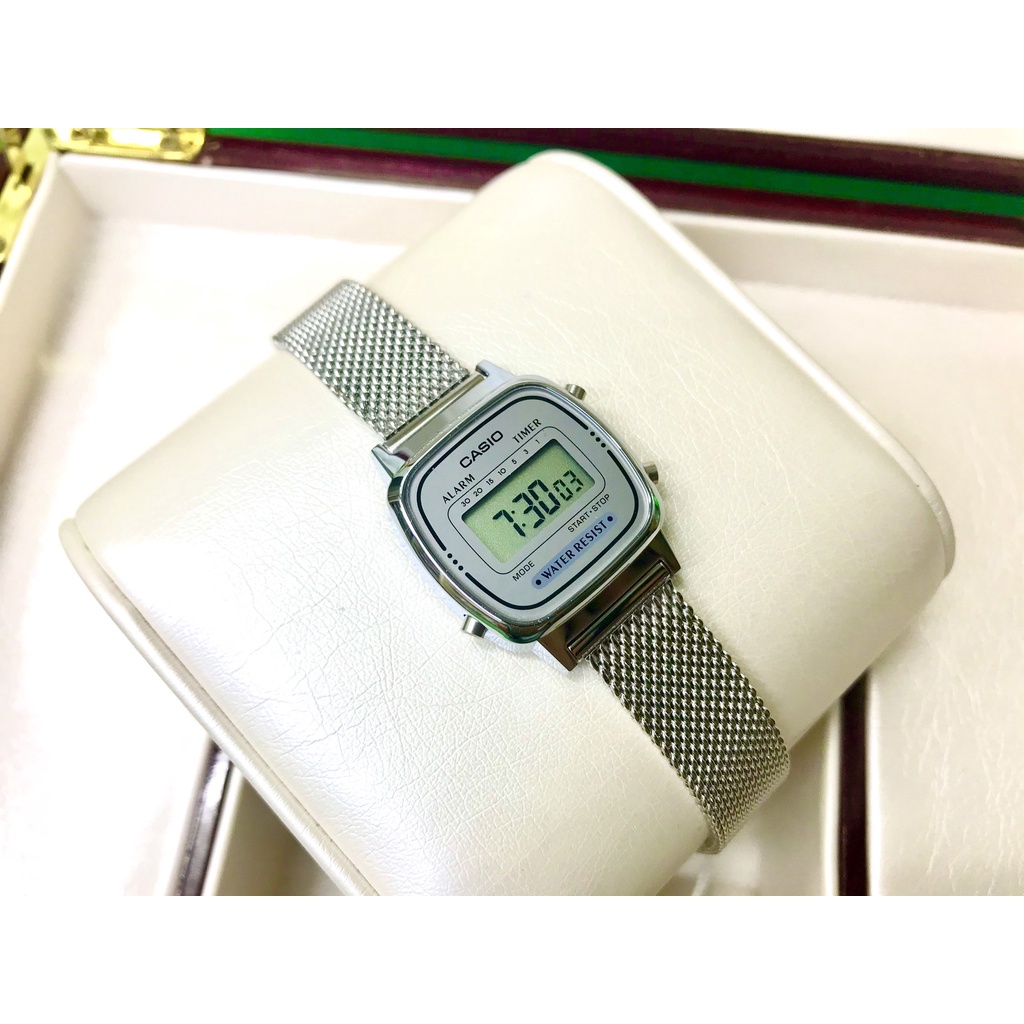 Đồng hồ nữ dây kim loại Casio Anh Khuê LA670WEM-7DF