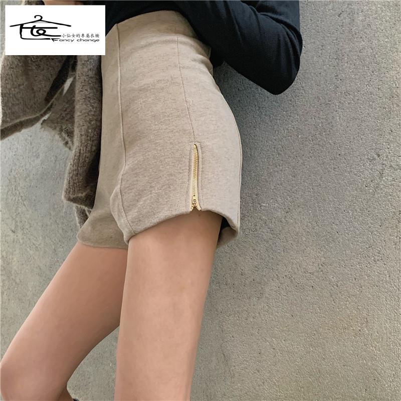 Quần Short Len Lưng Cao Dáng Ôm Dễ Phối Đồ Thời Trang Hè Thu 2020 Cho Nữ