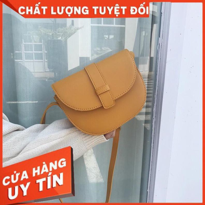 X11 Túi Đeo Chéo Nữ Hình Bán Nguyệt Tiện Dụng Phong Cách Hàn Quốc