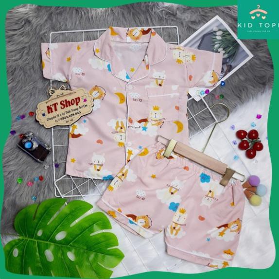 (10-24kg)💖100% vải KATE THÁI XỊN, KHÔNG PHA COTTON 💖Bộ Pijama cộc tay trẻ em |bộ pizama | đồ ngủ | đồ đi biển cho bé ⋆