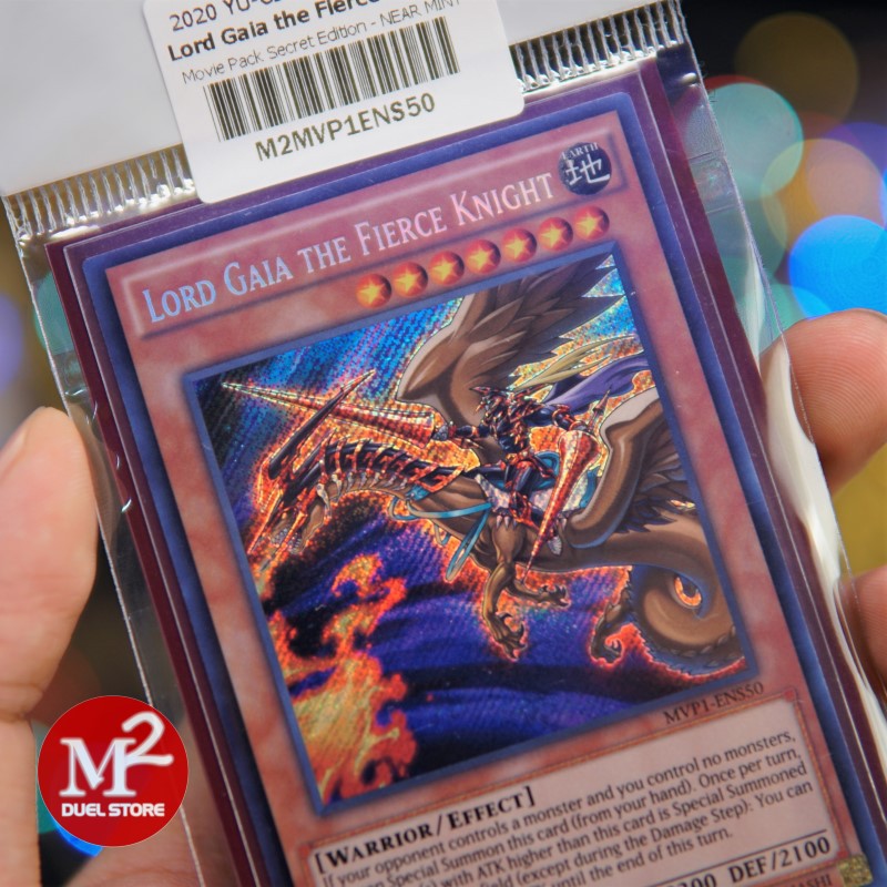 Lá bài Yugioh MVP1-ENS50 Lord Gaia the Fierce Knight – Secret Rare - Đóng gói theo tiêu chuẩn M2SCCQ-Lite