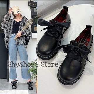[HOT]🔥Giày oxford đen cột dây phong cách Vintage (size 35-40)