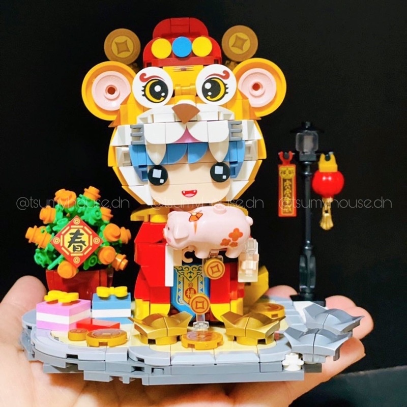 Đồ chơi xếp hình mô hình lắp ráp nhân vật hoạt hình Cặp Đôi Tuổi Dần by LoZ Non Lego Nanoblocks