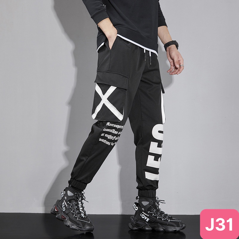 Quần jogger nam bo chân màu đen không rách gối chất kaki cao cấp co dãn 4 chiều, quần baggy nam 10Hado6 Nhiều mẫu mới