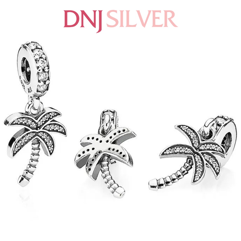 Charm bạc 925 cao cấp, hàng chuẩn bạc - Charm Sparkling Palm Tree thích hợp để mix vòng tay charm - DN318