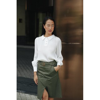 Chân váy vạt chồng