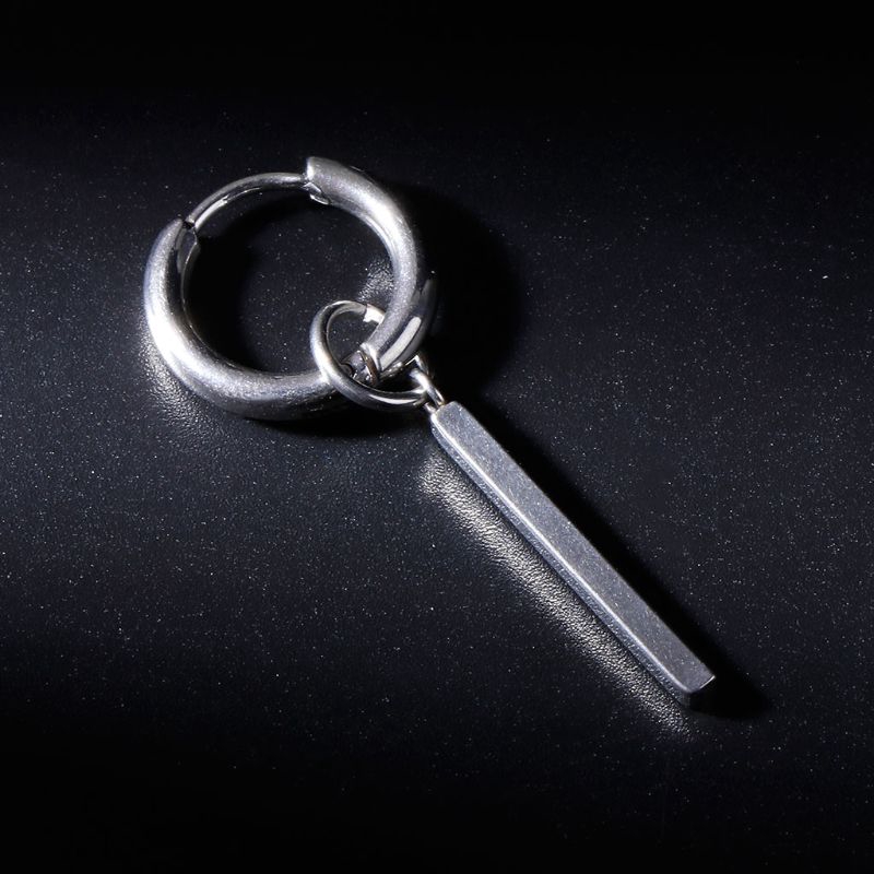 Khuyên tai dáng dài 2 màu tạo hình độc đáo