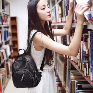 Balo da đẹp mềm, nhiều ngăn nhỏ, duy nhất màu đen