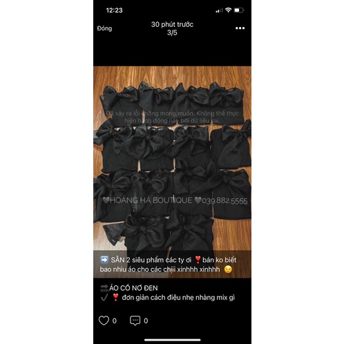 Áo tăm nơ dành cho nữ