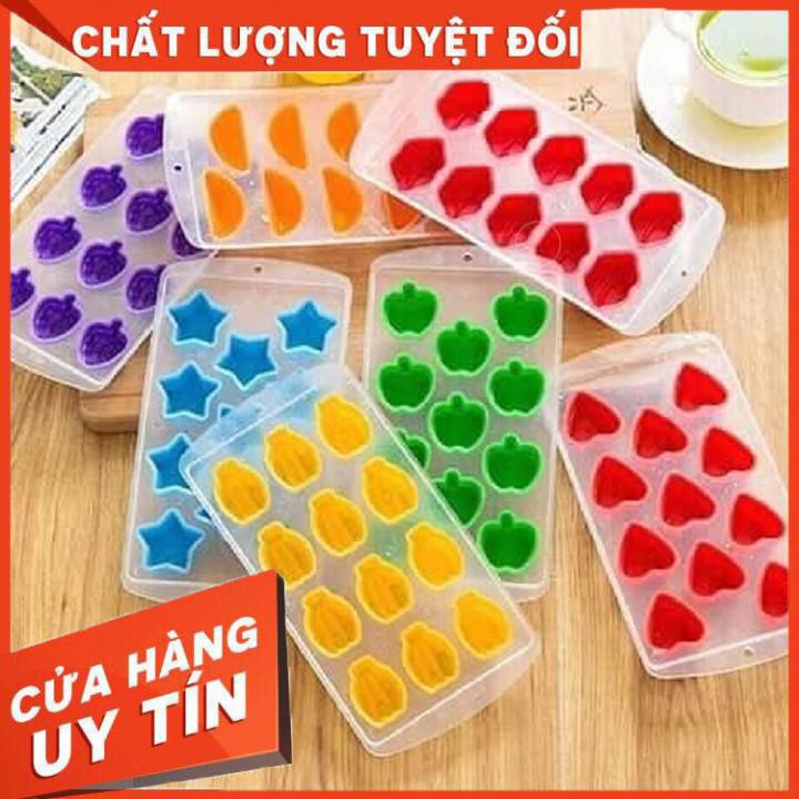 [XẢ KHO+FREE SHIP Khuôn Silicon Làm Đá Và Thạch Rau Câu Họa Tiết Tự Chọn
