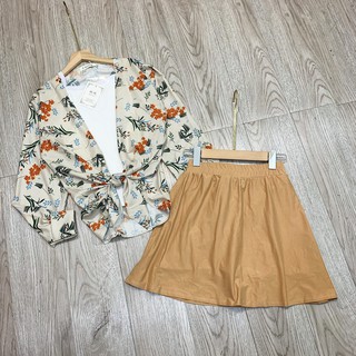 ‼️❣️‼️set 3 món áo hoa, áo dây kèm váy xoè siêu hot‼️❣️‼️