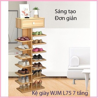 Kệ Để Giầy Dép Bằng Gỗ Tháo Lắp Tiện Lợi Kệ Giày Dép 7 Tầng 14 Ngăn Bền Đẹp