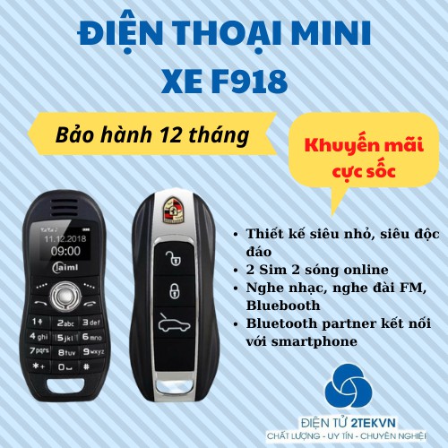 [Sỉ] Điện thoại siêu nhỏ Mini f918 đẹp độc lạ giá siêu rẻ-Bảo hành 12 tháng