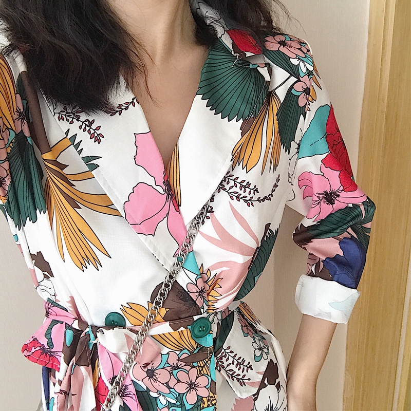 Áo Khoác Cổ Vest In Họa Tiết Thời Trang Mùa Thu Cho Nữ | BigBuy360 - bigbuy360.vn