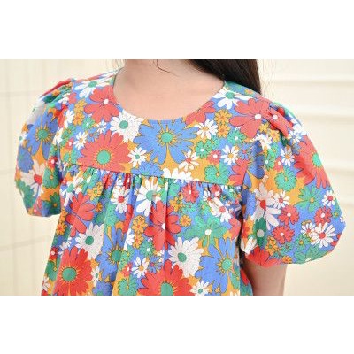 Áo sơ mi JOOKYLI bé gái họa tiết hoa 16G0956