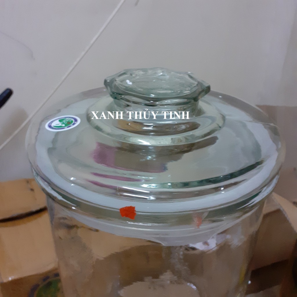 Bình thủy tinh trụ rồng  - Dung tích - 25 Lít