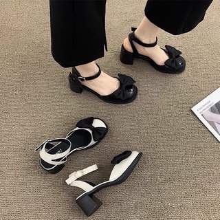 Giày sandal nữ cao gót tiểu thư phong cách vintage cổ điển G014 Eudora899