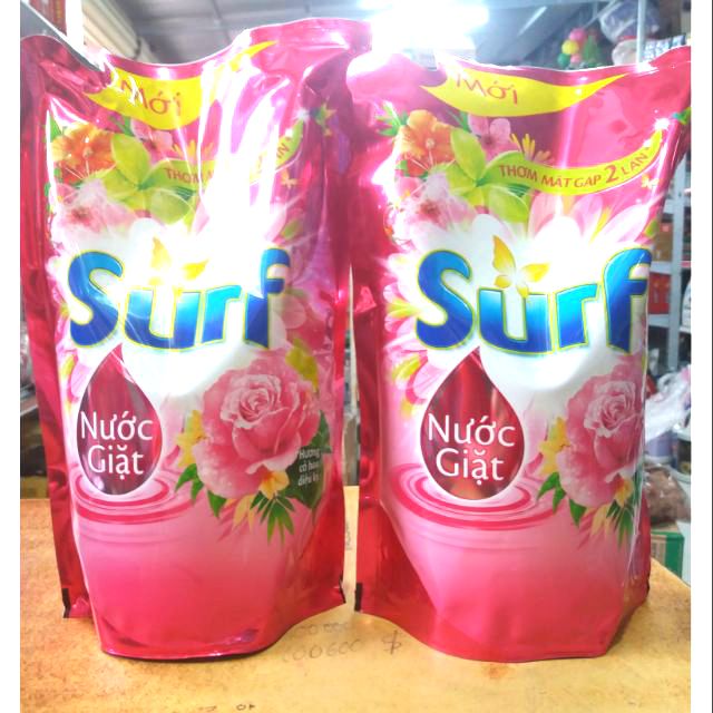 Combo 2 túi nước giặt Surf hương hoa cỏ 1,7l.
