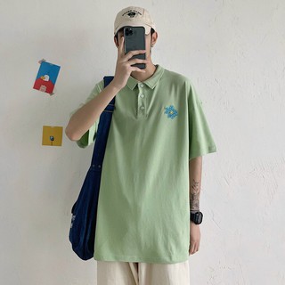 Áo polo nam nữ thêu hoa cúc🔸️CÓ ẢNH THẬT🔸️Áo thun Unisex,chất mềm mịn mát