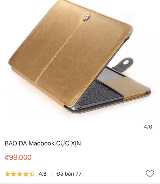 [Xả Kho] bao da macbook