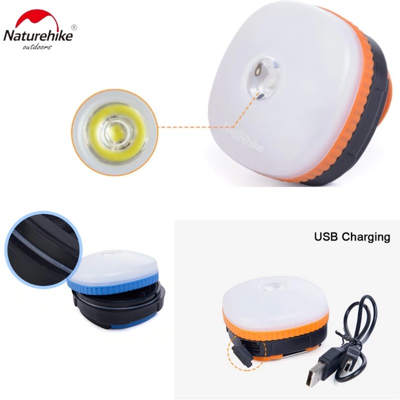 Đèn pin treo lều phù hợp cắm trại picnic camping leo núi USB 3 chế độ NatureHike - NH16D300-C