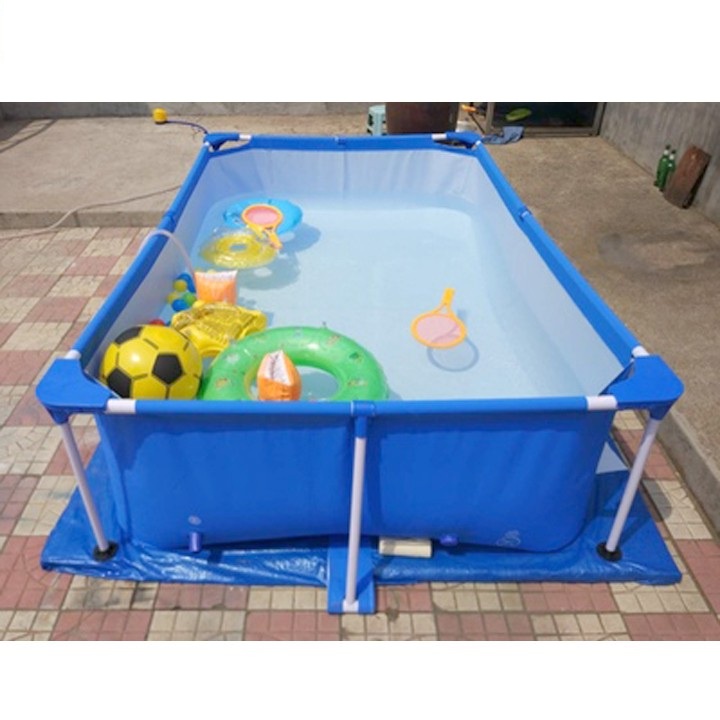 Bể bơi khung kim loại 2M6 IN-TEX, BEST-WAY, hồ bơi cho bé, bể bơi thành cao cho bé, BH 3 NĂM