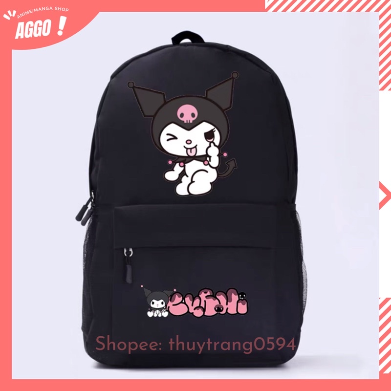 [ NHIỀU MẪU] Balo Đi Học Hoạt Hình Kuromi Và My Melody Dễ Thương