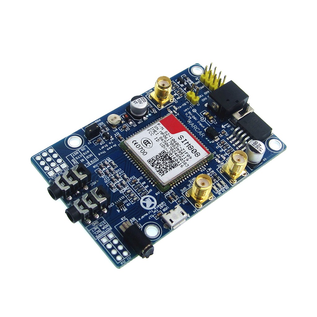 Bảng Mạch SIM808 GSM GPRS GPS IPX SMA Với Ăng Ten GPS Cho Raspberry Pi Hỗ Trợ 2G 3G 4G Thẻ SIM