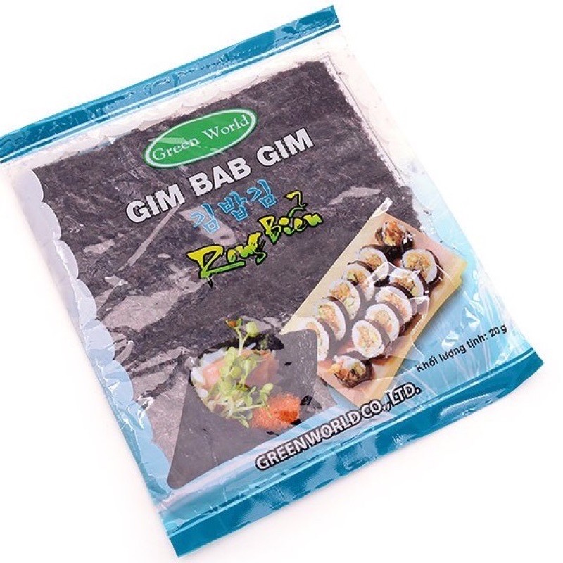 Rong Biển cuộn  cơm Sushi GIM BAB GIM 10 lá