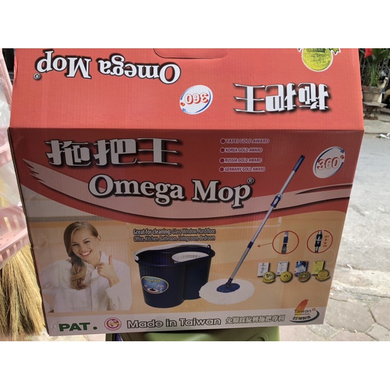 Bộ chổi lau nhà Omega Mop 360  Đài Loan chính hãng