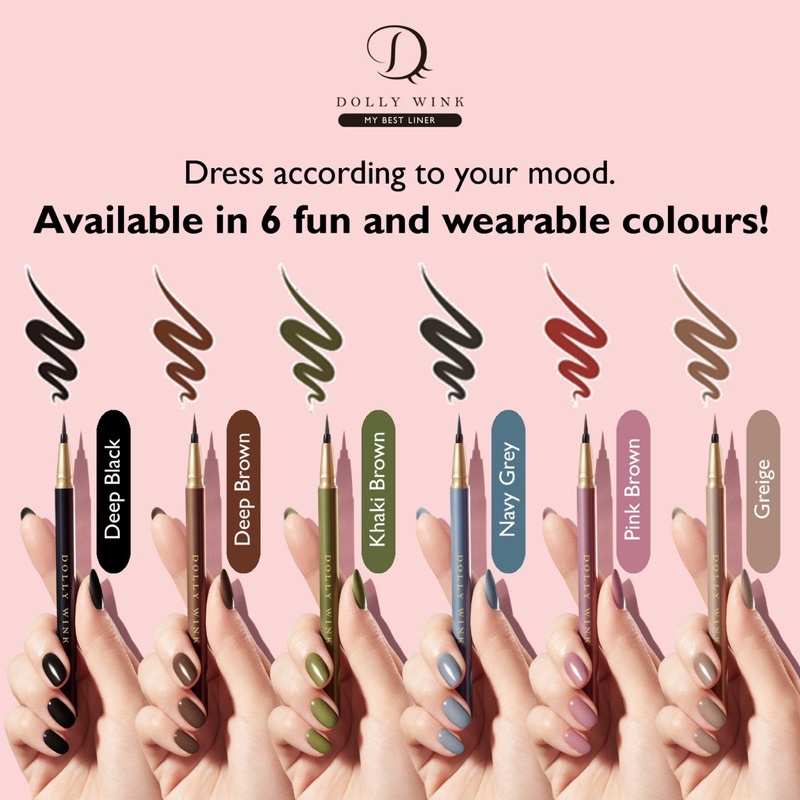 Dolly Wink - My Best Liner “Navy Grey” | bút kẻ mắt nước màu xanh xám lâu trôi