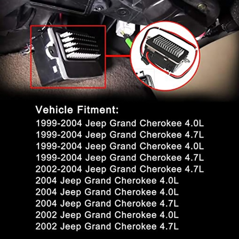 Mô Đun Điện Trở Động Cơ Thổi Nhiệt AC Dành Cho 1999-2004 5012699Aaa Aaa 05012699Phụ Kiện Điện Tử AA RU358 AA RU358