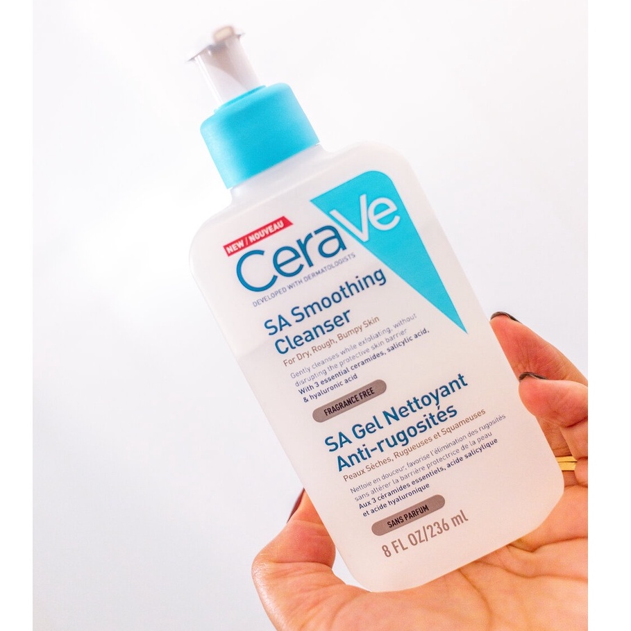 Sữa rửa mặt CeraVe SA Smoothing /Foaming /Hydrating Facial Cleanser 236ml