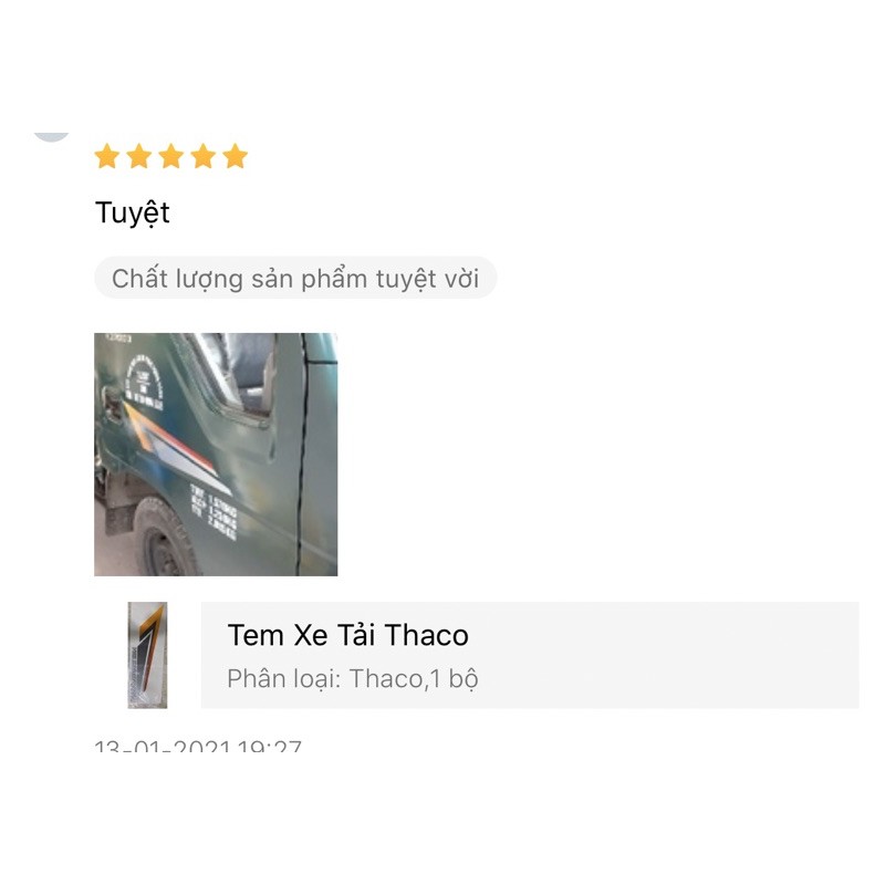 Tem Xe Tải Thaco