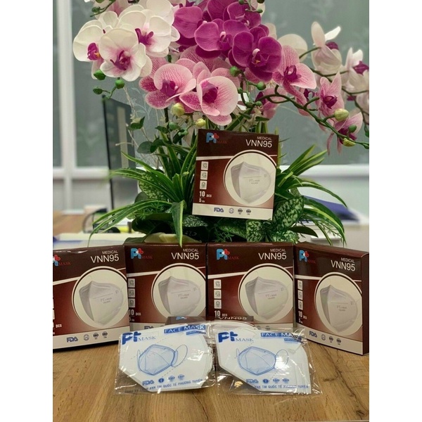 Khẩu trang N95 5 lớp không van (hộp 10 cái)