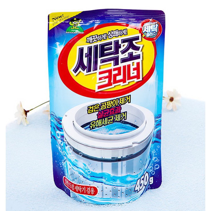 [CỰC MẠNH] Bột Tẩy Lồng, Vệ Sinh Máy Giặt Hàn Quốc Gói 450g Tẩy Rửa Cực Mạnh - Hiêu Qủa Tức Thì