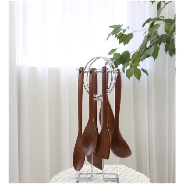 Bộ dụng cụ nấu ăn bằng gỗ cao cấp 6 món KOXINA Hàn Quốc