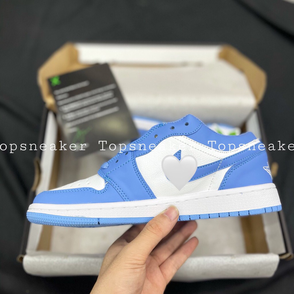 Giày Sneaker Jordan 1 Low Unc Full Box Phụ Kiện Freeship