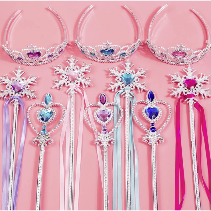 Vương Miện Elsa và đũa thần cho bé hóa thân công chúa elsa cực đẹp