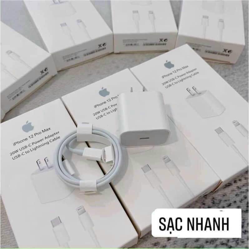 Sét bộ sạc điện thoại nhanh IP gồm 1 củ sạc và 1 cáp sạc