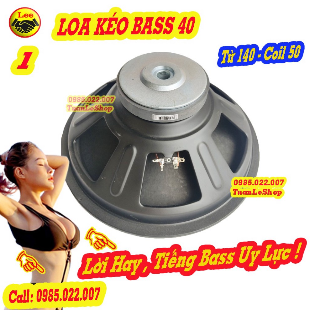 LOA BASS 40 TƯ 140MM COIL 50 CHO LOA KÉO HOẶC AMPLI NHỎ - LOA BASS 4 OHM - GIÁ 1 LOA