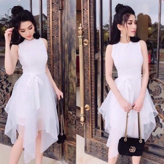 Đầm dự tiệc đính hạt dáng xoè sang trọng | BigBuy360 - bigbuy360.vn