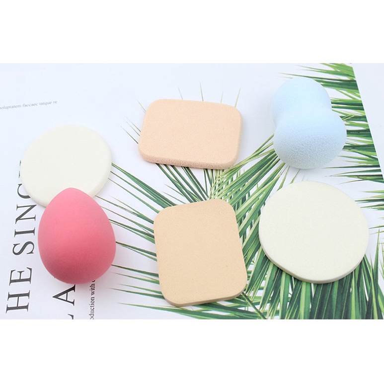 Set 6 Mút Trang Điểm Hình Dáng Khác Nhau Mềm Mại