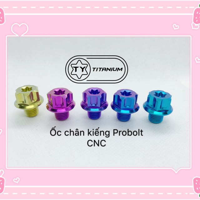 Ốc titan GR5 chân kiếng CNC thuận nghịch Siêu đẹp cực chất - phukientuhien