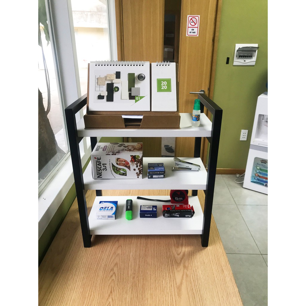 KỆ MINI ĐỂ BÀN, KỆ SÁCH ĐỂ BÀN ( KẾT HỢP SẮT VÀ GỖ AN CƯỜNG ) | BigBuy360 - bigbuy360.vn
