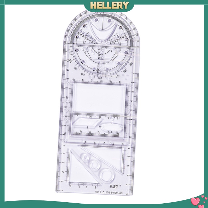 Thước Kẻ Hình Học 3D Đa Năng Thông Dụng Cho Trường Học