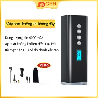 Máy bơm hơi điện 150PSI nhỏ gọn không dây dùng phát hiện áp suất lốp kỹ thuật số cho xe đạp xe máy