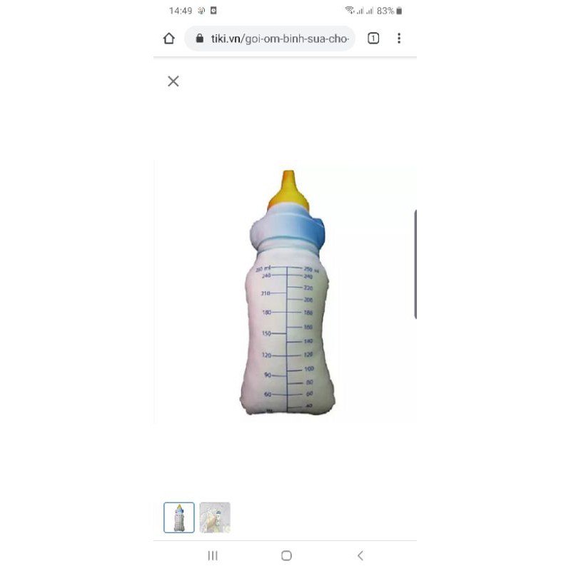 gối ôm bình sữa 100cm